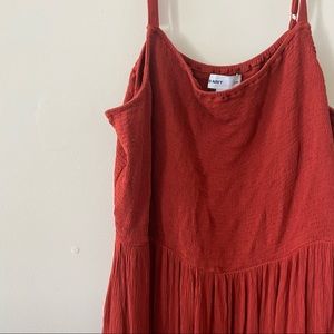 Rusty Red Cami Dress Old Navy with POCKETS! XXL
